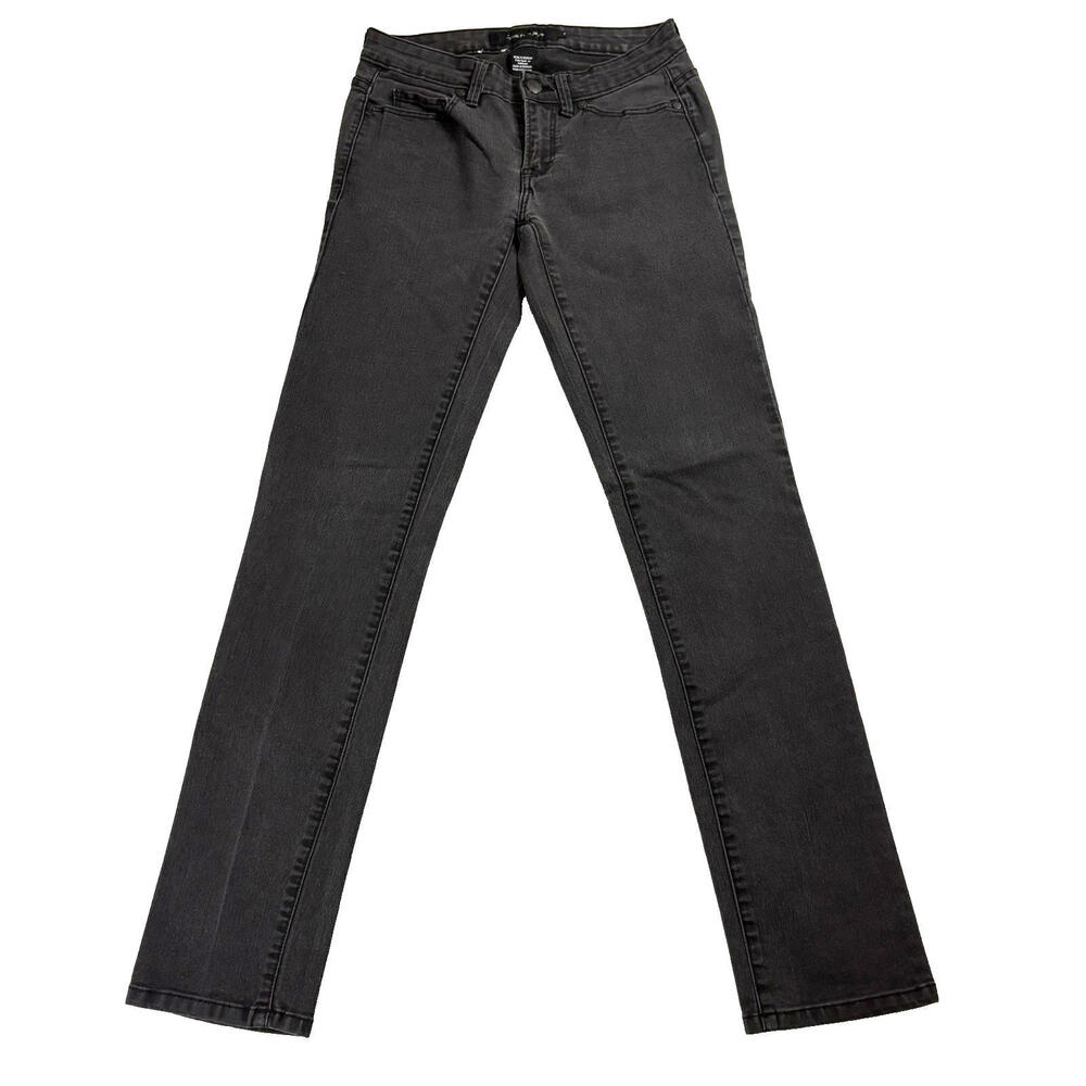 Calvin Klein Jeans Womens Size 2 Black Skinny Stretch Denim Y2K Retro 90s Style